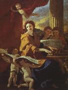 Nicolas Poussin St.Cecelia painting